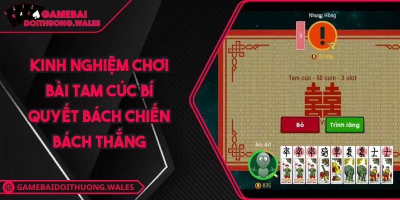 kinh nghiệm chơi bài Tam Cúc